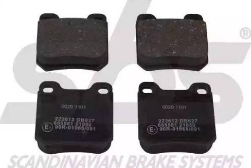 SBS 1501223612 - Set placute frana,frana disc aaoparts.ro