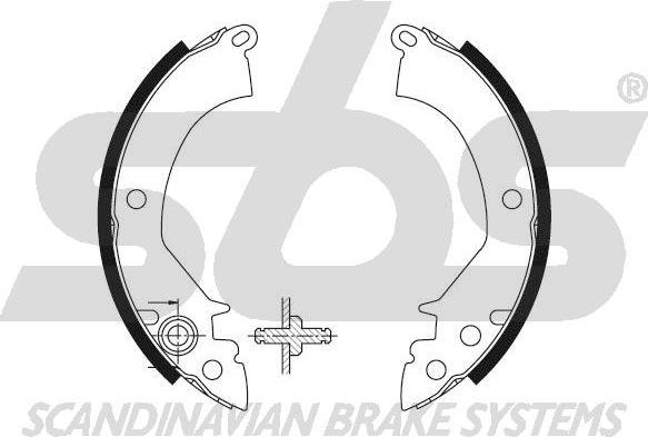 SBS 18492730384 - Set saboti frana aaoparts.ro