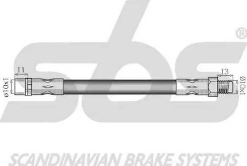 SBS 1330853636 - Furtun frana aaoparts.ro