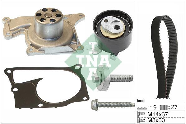 SCHAEFFLER GRUPPE 530060730 - Set pompa apa + curea dintata aaoparts.ro