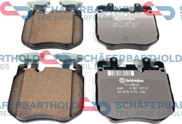 Schferbarthold 315 02 042 01 11 - Set placute frana,frana disc aaoparts.ro