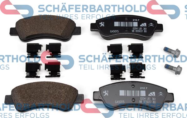 Schferbarthold 315 16 700 01 11 - Set placute frana,frana disc aaoparts.ro