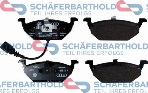 Schferbarthold 315 18 191 01 11 - Set placute frana,frana disc aaoparts.ro