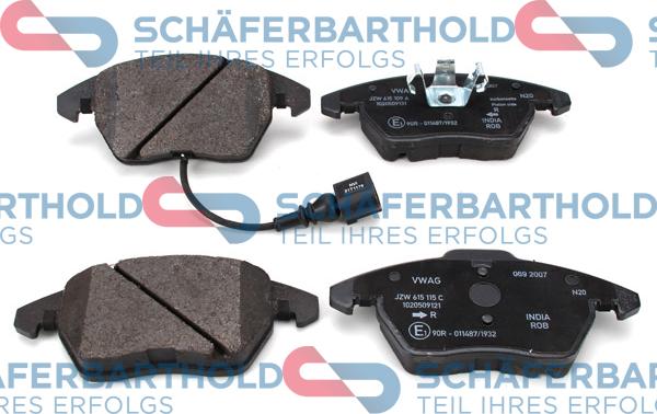 Schferbarthold 315 18 141 01 11 - Set placute frana,frana disc aaoparts.ro