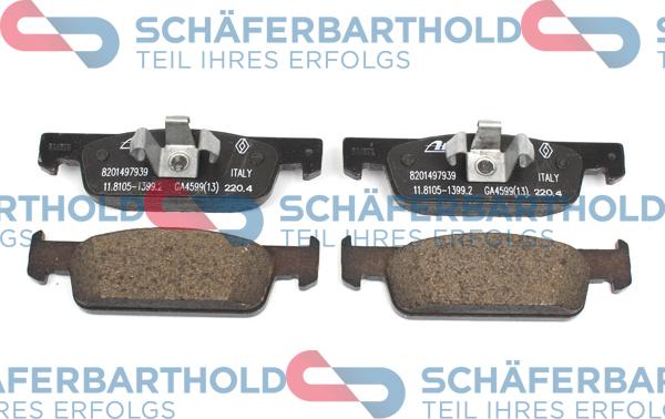 Schferbarthold 315 28 254 01 11 - Set placute frana,frana disc aaoparts.ro