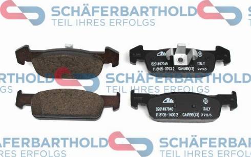 Schferbarthold 315 28 206 01 11 - Set placute frana,frana disc aaoparts.ro