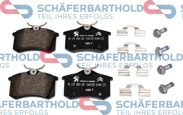Schferbarthold 315 27 224 01 11 - Set placute frana,frana disc aaoparts.ro