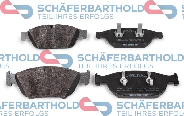 Schferbarthold 317 18 687 01 11 - Set placute frana,frana disc aaoparts.ro