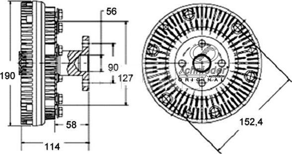 SCHNIEDER AUTOTECH MNT25.00007 - Cupla, ventilator radiator aaoparts.ro