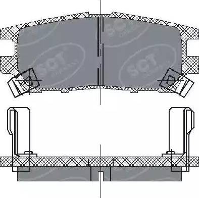 SCT-MANNOL SP 202 PR - Set placute frana,frana disc aaoparts.ro