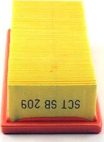 SCT-MANNOL SB 209 - Filtru aer aaoparts.ro