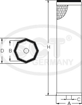 SCT-MANNOL SW 3847 - Filtru aer secundar aaoparts.ro