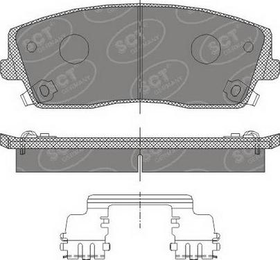 SCT-MANNOL SP 465 PR - Set placute frana,frana disc aaoparts.ro