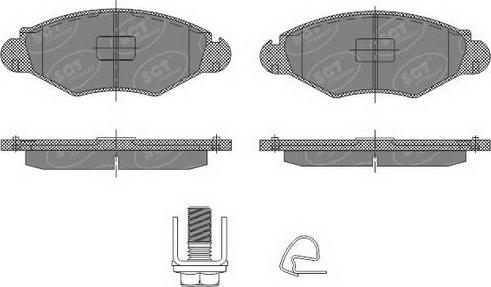 SCT-MANNOL SP 489 PR - Set placute frana,frana disc aaoparts.ro