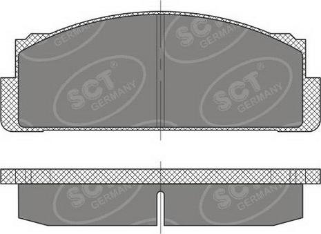 SCT-MANNOL SP 486 PR - Set placute frana,frana disc aaoparts.ro