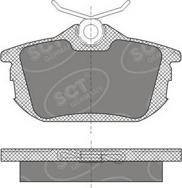 SCT-MANNOL SP 608 PR - Set placute frana,frana disc aaoparts.ro