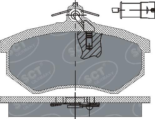 SCT-MANNOL SP 199 PR - Set placute frana,frana disc aaoparts.ro