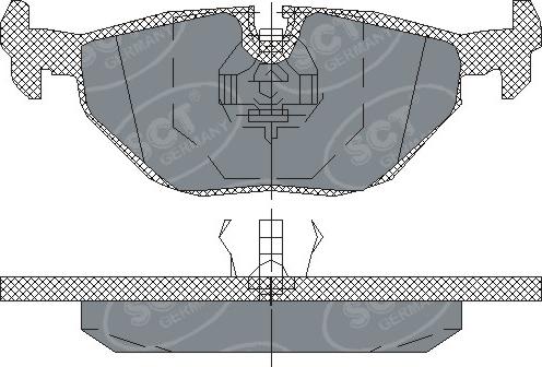 SCT-MANNOL SP 198 PR - Set placute frana,frana disc aaoparts.ro