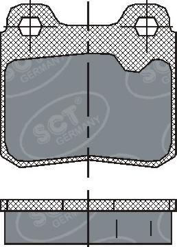 SCT-MANNOL SP 193 PR - Set placute frana,frana disc aaoparts.ro