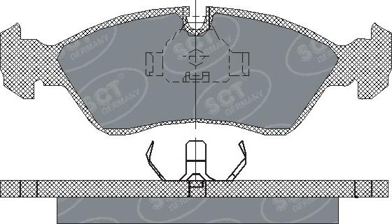 SCT-MANNOL SP 158 PR - Set placute frana,frana disc aaoparts.ro