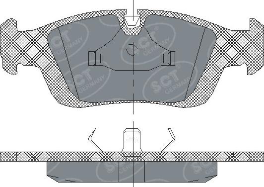 SCT-MANNOL SP 164 PR - Set placute frana,frana disc aaoparts.ro