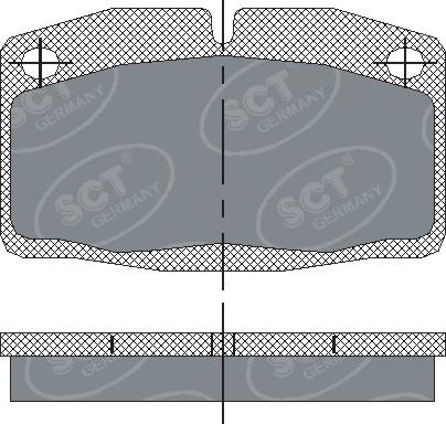 SCT-MANNOL SP 105 PR - Set placute frana,frana disc aaoparts.ro