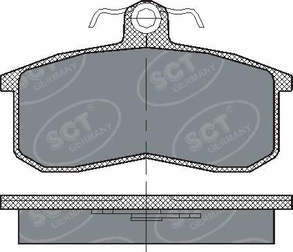 SCT-MANNOL SP 101 - Set placute frana,frana disc aaoparts.ro