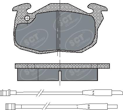 SCT-MANNOL SP 107 PR - Set placute frana,frana disc aaoparts.ro