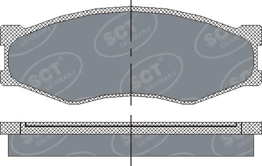 SCT-MANNOL SP 119 PR - Set placute frana,frana disc aaoparts.ro