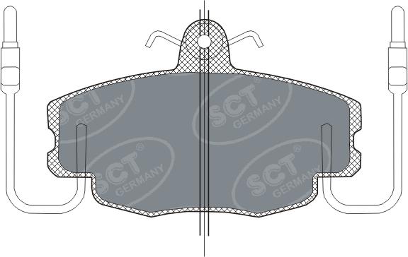 SCT-MANNOL SP 189 - Set placute frana,frana disc aaoparts.ro