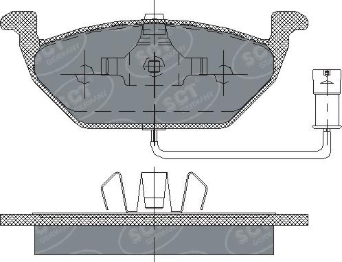 SCT-MANNOL SP 136 - Set placute frana,frana disc aaoparts.ro
