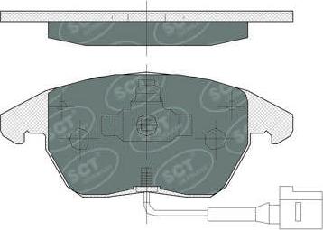 SCT-MANNOL SP 367 - Set placute frana,frana disc aaoparts.ro
