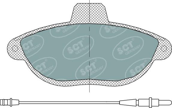 SCT-MANNOL SP 316 PR - Set placute frana,frana disc aaoparts.ro