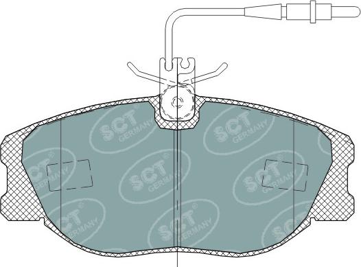 SCT-MANNOL SP 317 PR - Set placute frana,frana disc aaoparts.ro
