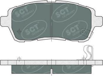 SCT-MANNOL SP 384 PR - Set placute frana,frana disc aaoparts.ro