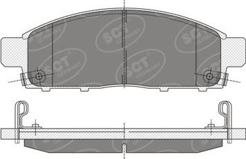 SCT-MANNOL SP 333 PR - Set placute frana,frana disc aaoparts.ro
