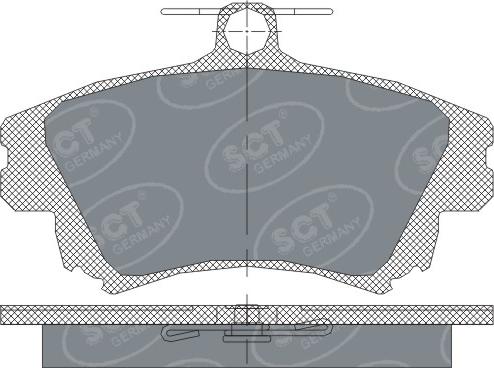 SCT-MANNOL SP240 - Set placute frana,frana disc aaoparts.ro