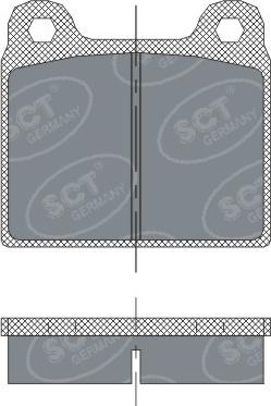 SCT-MANNOL SP 251 PR - Set placute frana,frana disc aaoparts.ro