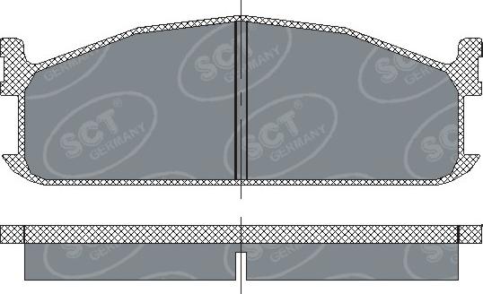 SCT-MANNOL SP219 - Set placute frana,frana disc aaoparts.ro