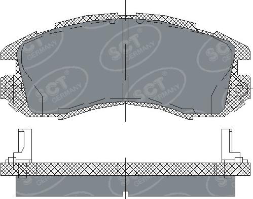 SCT-MANNOL SP 210 PR - Set placute frana,frana disc aaoparts.ro