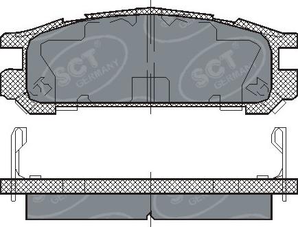 SCT-MANNOL SP 211 PR - Set placute frana,frana disc aaoparts.ro