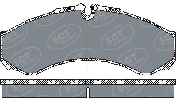 SCT-MANNOL SP 212 PR - Set placute frana,frana disc aaoparts.ro