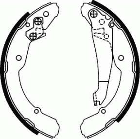 SCT-MANNOL SS 545 - Set saboti frana, frana de mana aaoparts.ro