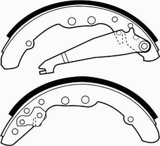 SCT-MANNOL SS 506 - Set saboti frana, frana de mana aaoparts.ro