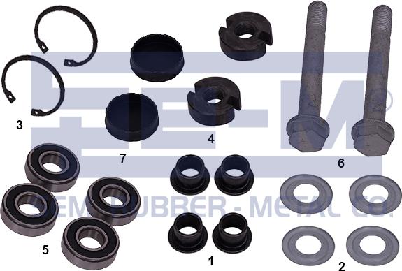 Sem Lastik 15617 - Set reparatie, lagare cabina sofer aaoparts.ro