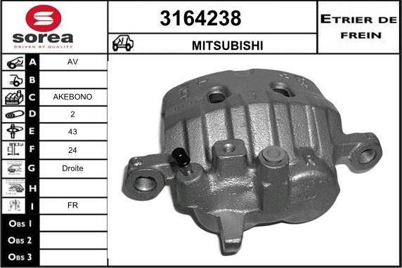 Sera 3164238 - Etrier frana aaoparts.ro