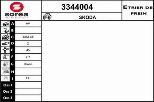 Sera 3344004 - Etrier frana aaoparts.ro