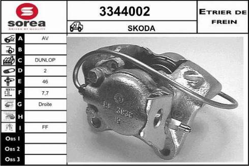Sera 3344002 - Etrier frana aaoparts.ro