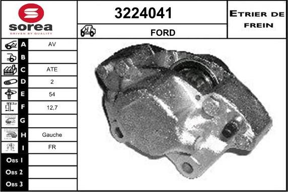 Sera 3224041 - Etrier frana aaoparts.ro