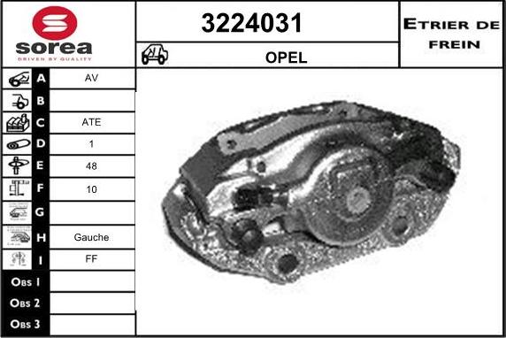 Sera 3224031 - Etrier frana aaoparts.ro